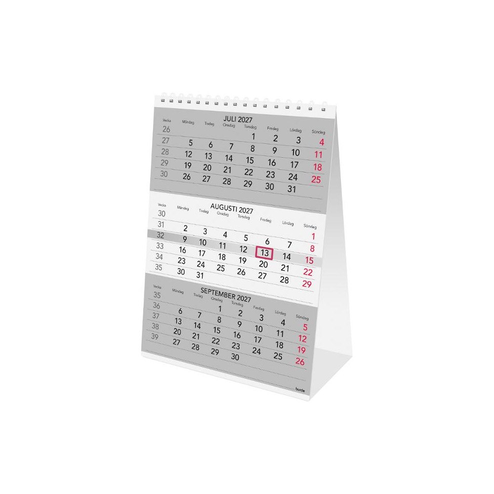 Burde Bordskalender Triplaner 2027