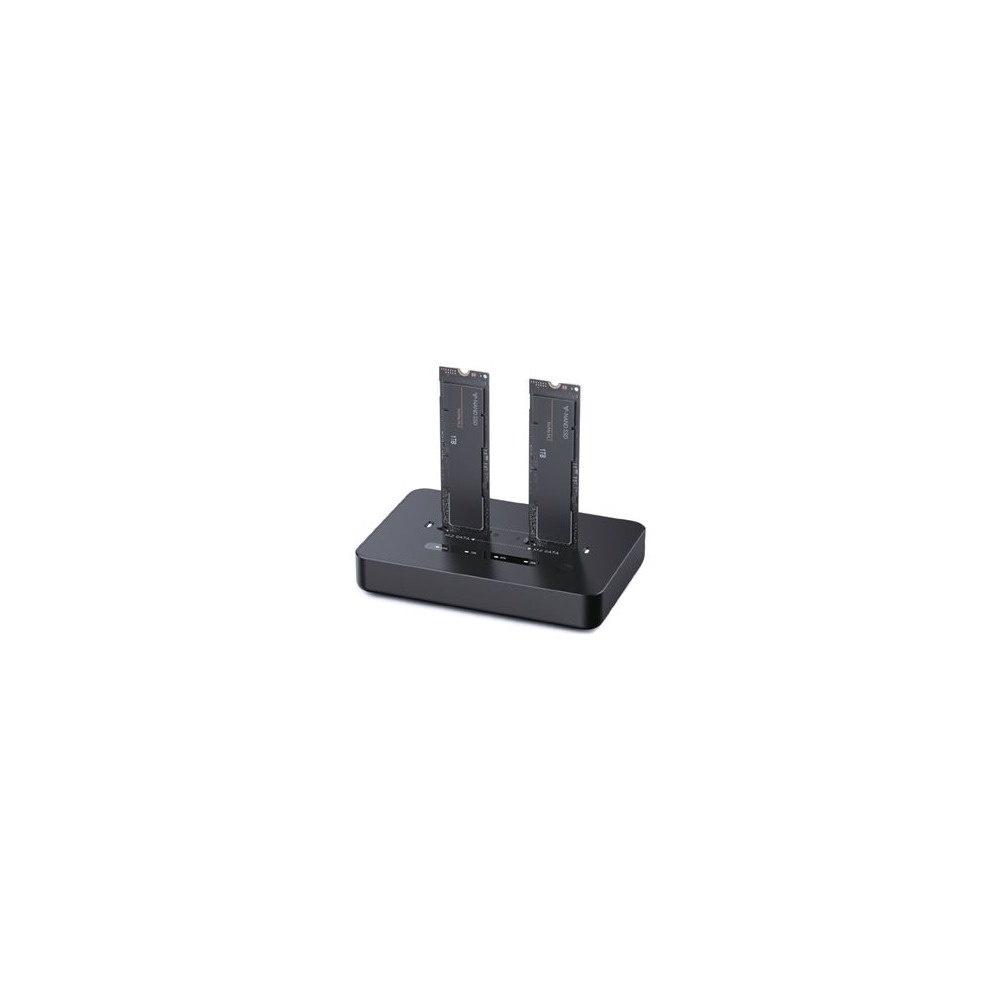 Gembird Gembird - SSD-dockningsstation - M.2 Card (PCIe NVMe & SATA) - USB-C 3.2 (Gen 2x2)