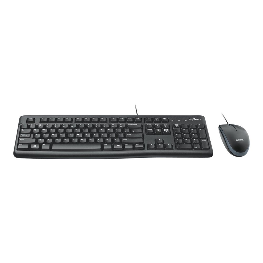 Logitech Logitech Desktop MK120 - sats med tangentbord och mus - schweizisk Inmatningsenhet
