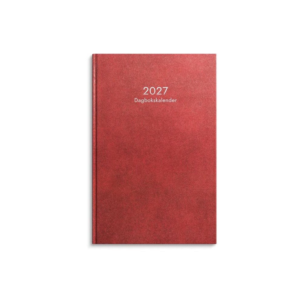 Burde Dagbokskalender 2027 röd