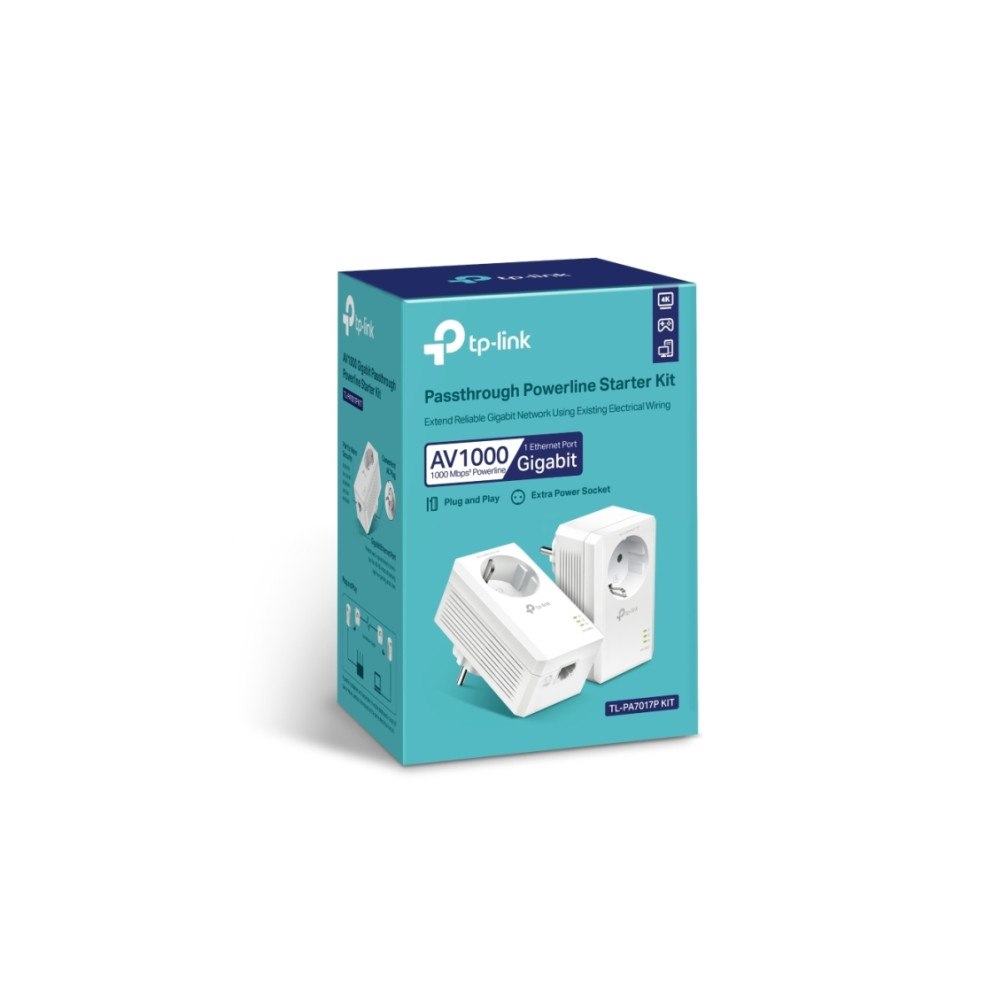 TP-LINK TL-PA7017P Kit AV1000 Gigabit Passthrough