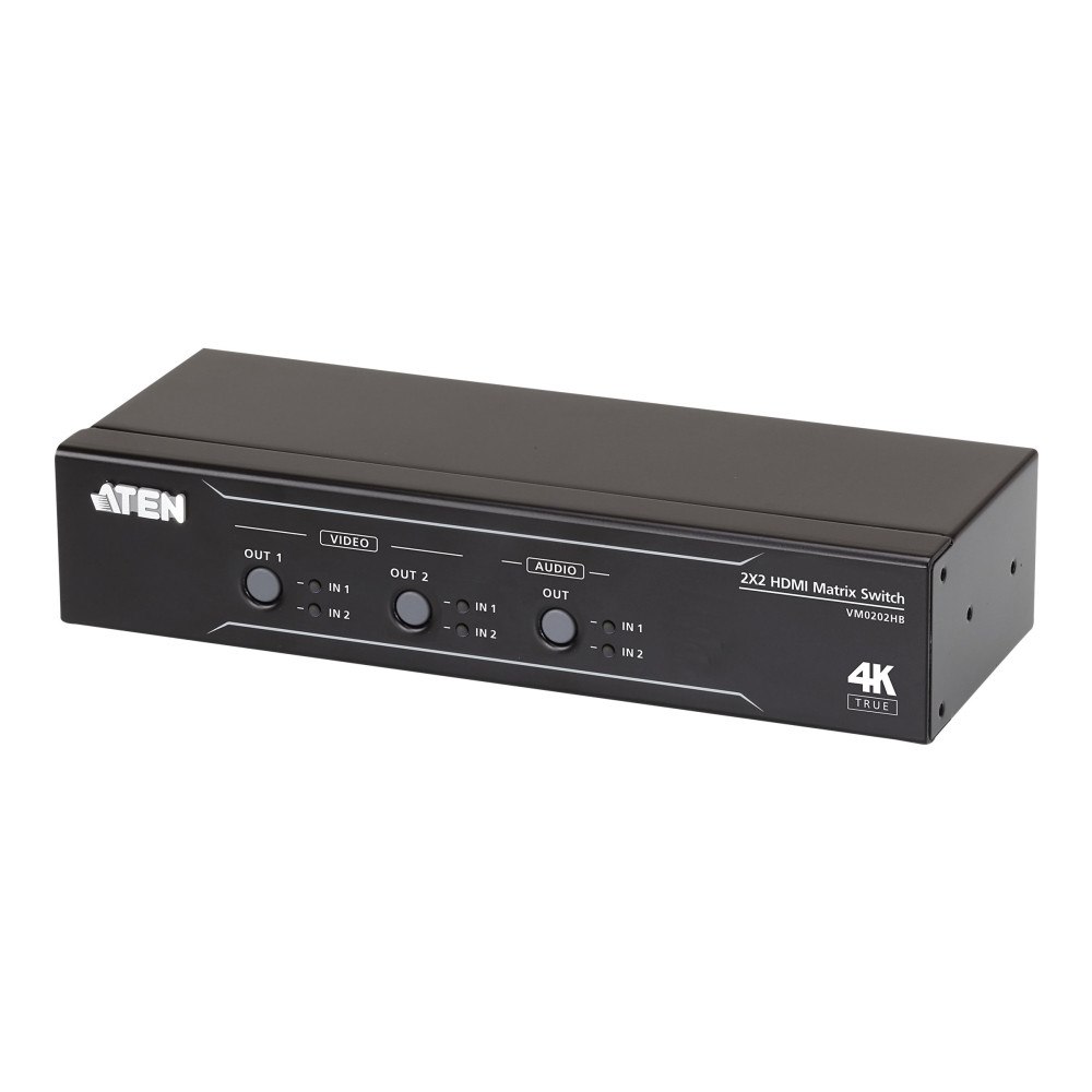 ATEN Technology ATEN VM0202HB - video-/ljudomkopplare - rackmonterbar