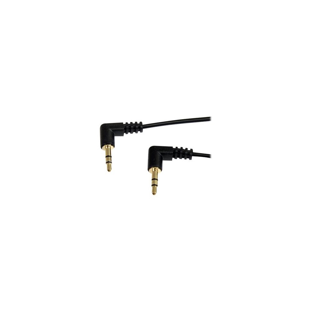 StarTech.com StarTech.com 6 ft. (1.8 m) Right Angle 3.5 mm Audio Cable - 3.5mm Slim Audio Cable - Right Angle - Male/Male - Aux Cable...