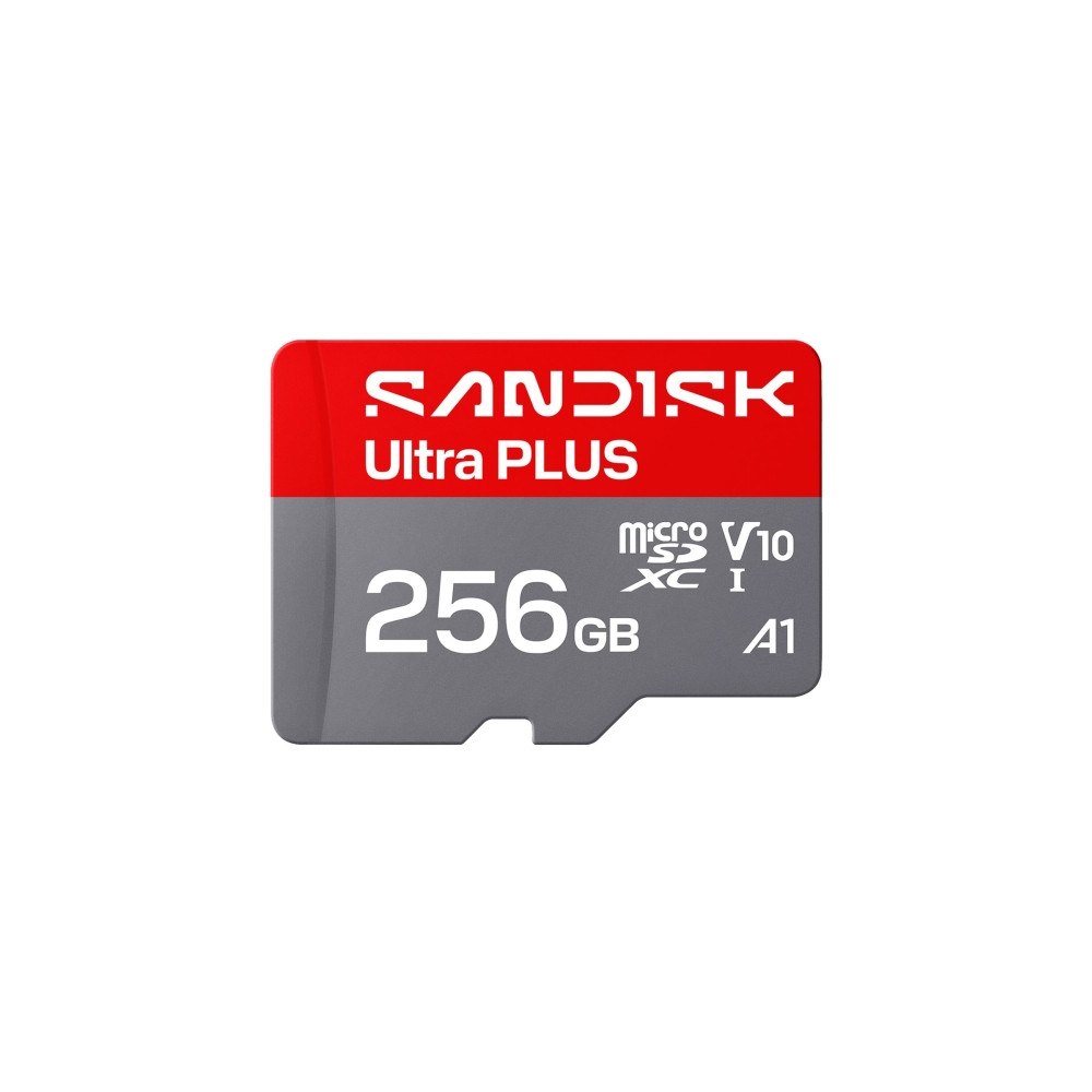SANDISK SanDisk Ultra PLUS - flash-minneskort - 256 GB - mikroSDXC UHS-I