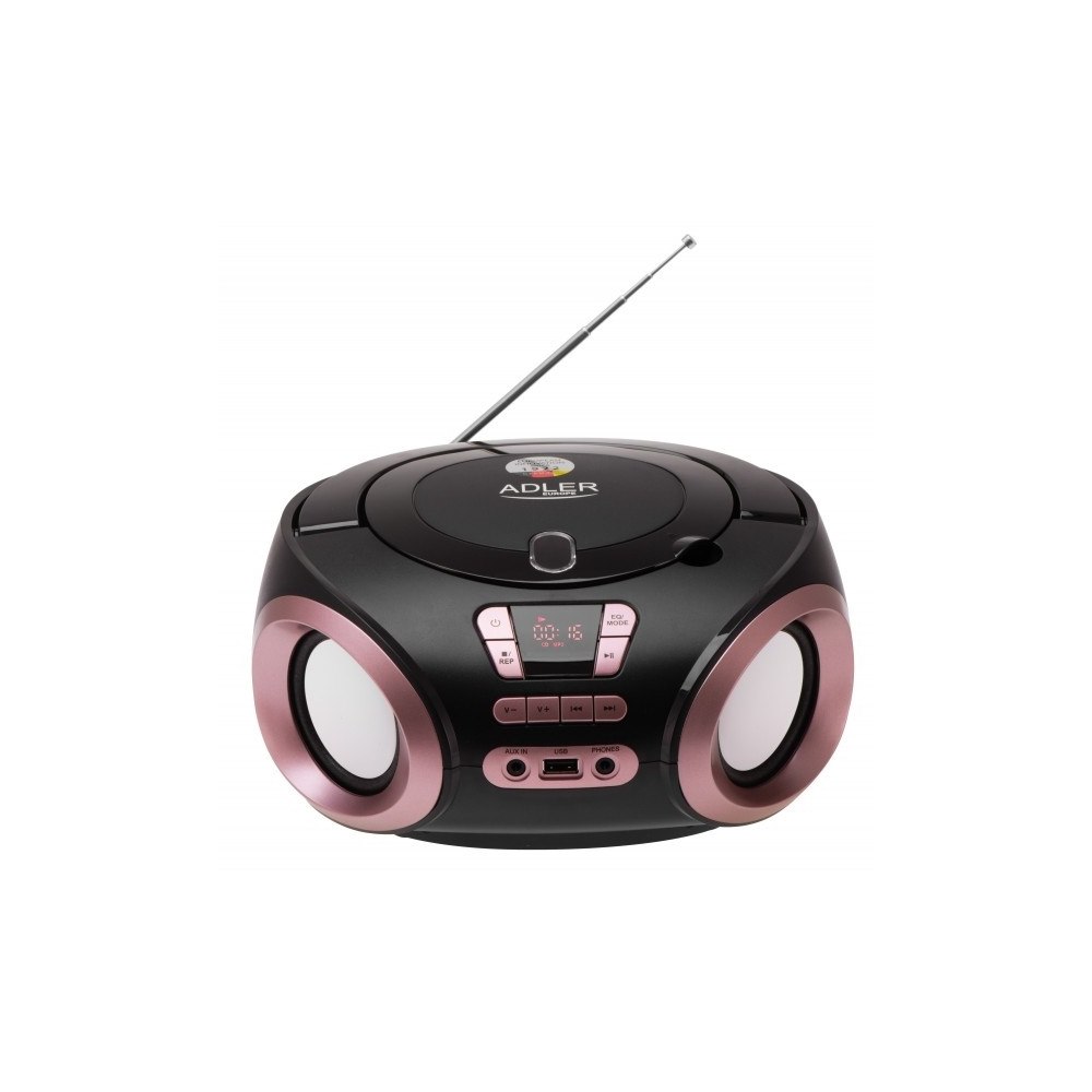 ADLER Adler Boombox CD-MP3 radio/cd | USB | FM | AUX | hörlursutta...