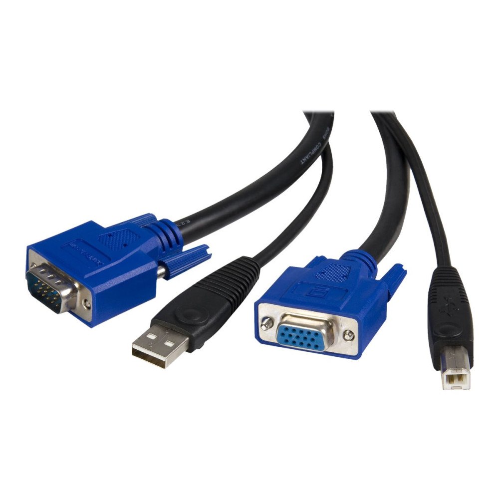 StarTech.com StarTech.com 1,8 m 2-i-1 USB KVM-kabel - tangentbords-/video-/mus-/USB-kabel - 1.8 m