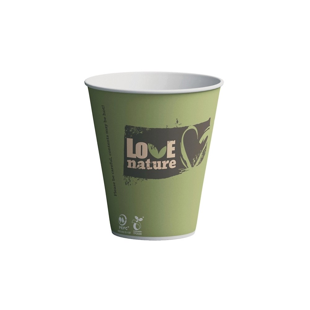 HUHTAMAKI FOODSERVICE NORDIC OY Pappersmuggar Huhtamaki® Bioware, 30 cl, förpackning med 75...