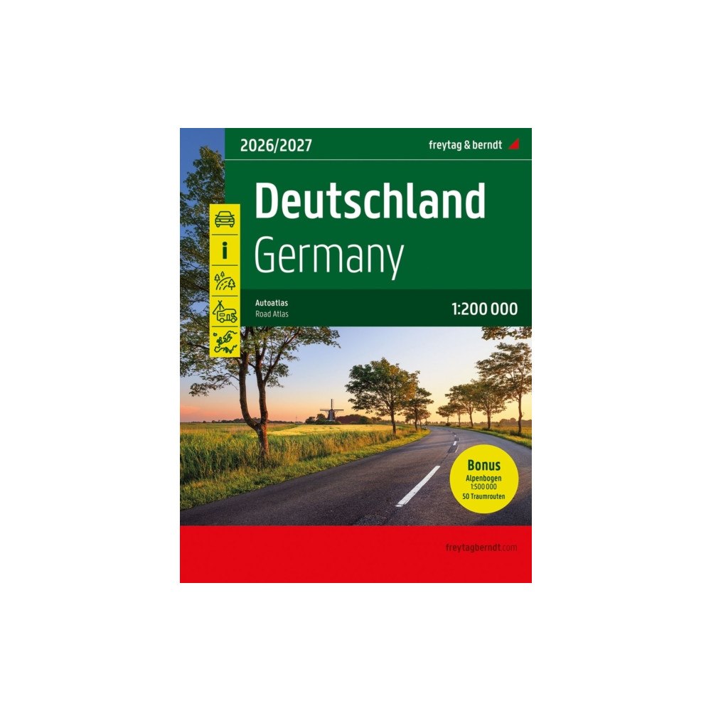 Freytag-Berndt Germany Road Atlas 2026/2027 (bok, spiral, eng)