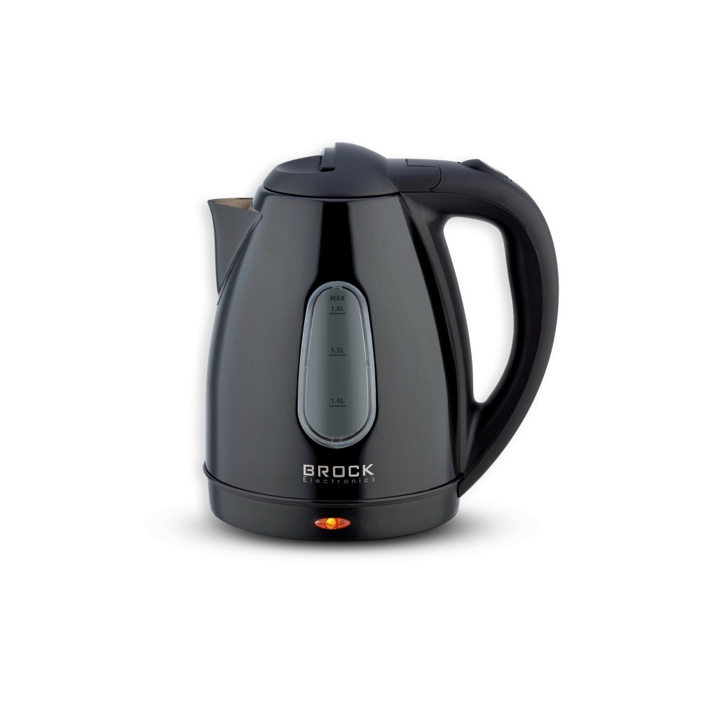 Brock Electronics Brock Electronics WK 0604 BK, 1,8 l, 1500 W, Svart, Rostfrit...
