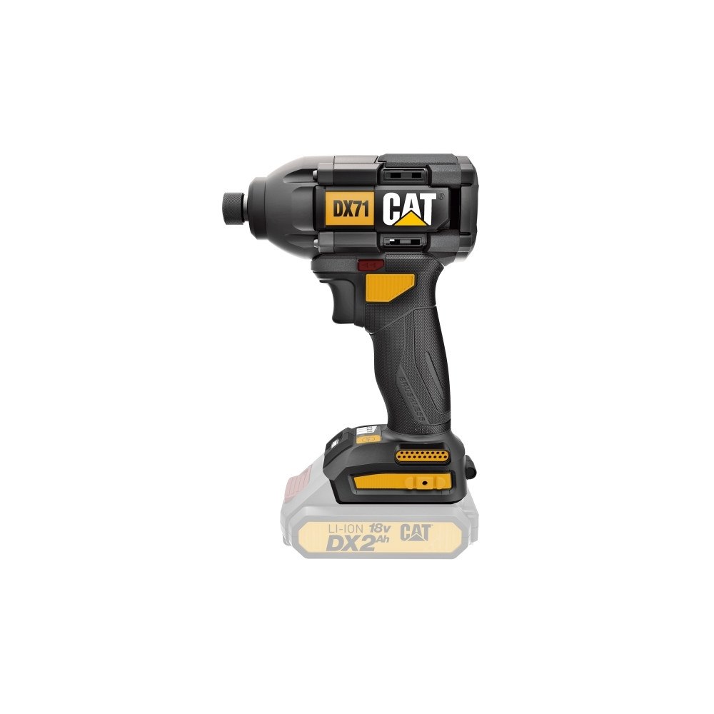 Cat CAT DX71B, Mutterdragare, Pistolhandtag, 1/4", Svart, Gul, B...