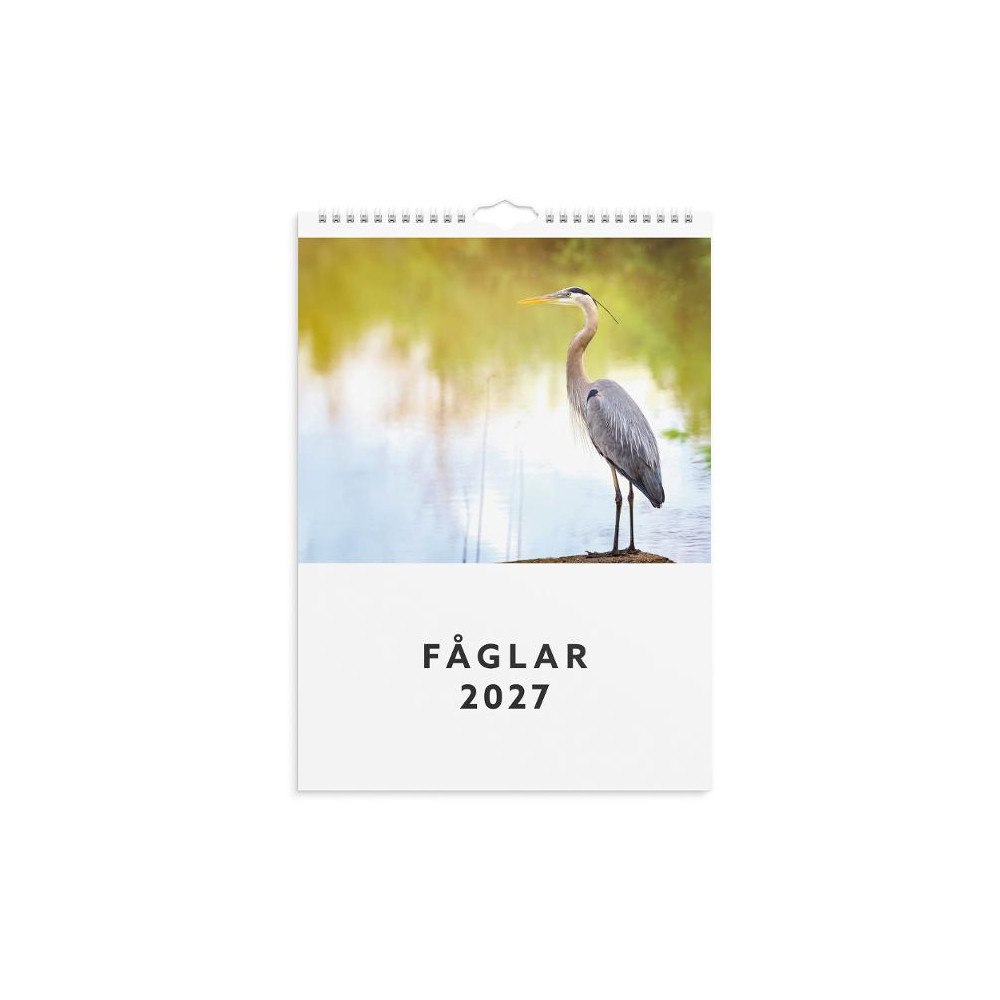 Burde Väggkalender Fåglar 2027