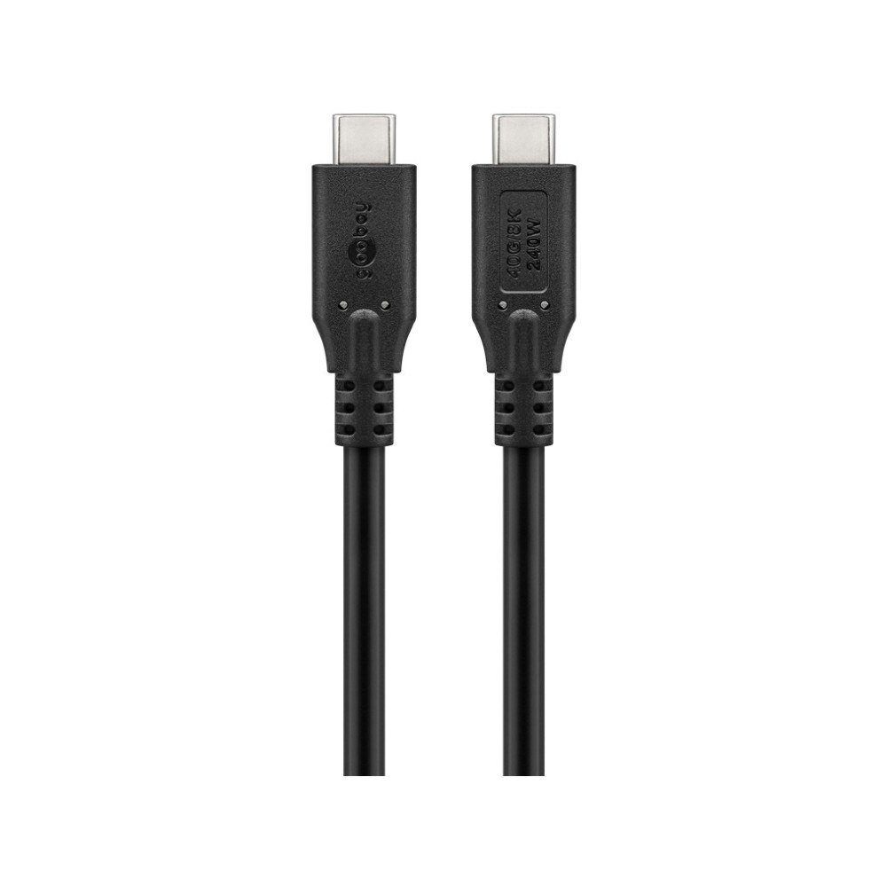 Goobay Goobay 74183, 1 m, USB C, USB C, USB4 Gen 2x2, 40 Gbit/s, Sv...