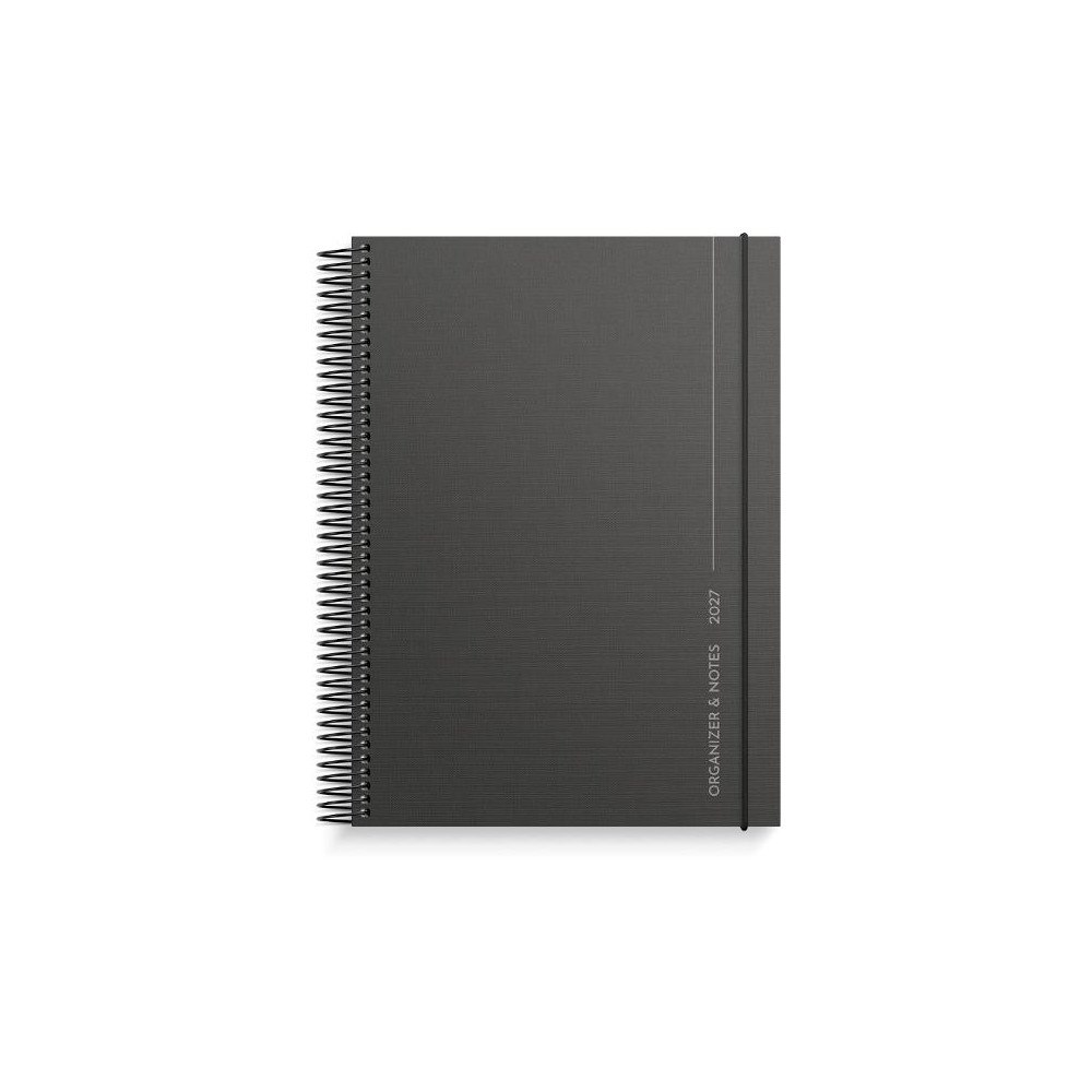 Burde Kalender Organizer & Notes 2027 svart