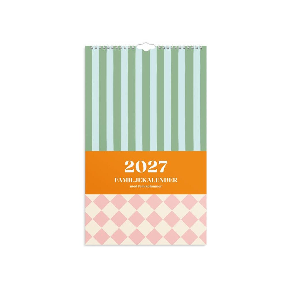 Burde Familjekalender Color Blocking 2027