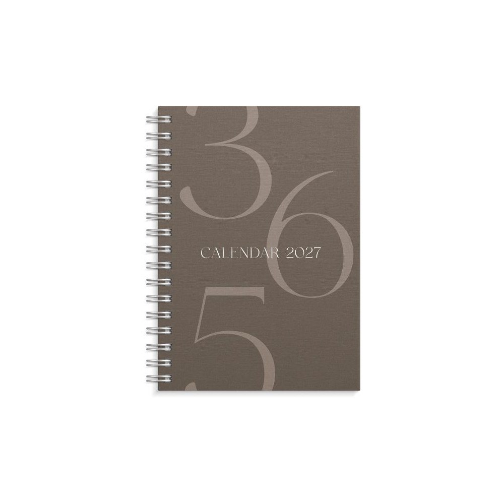 Burde Kalender Weekly A6 Story 2027 brun