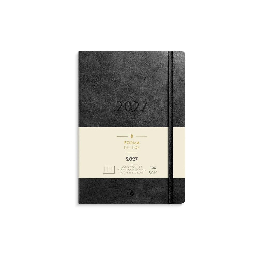 Burde Kalender Agency Forma Deluxe 2027 svart