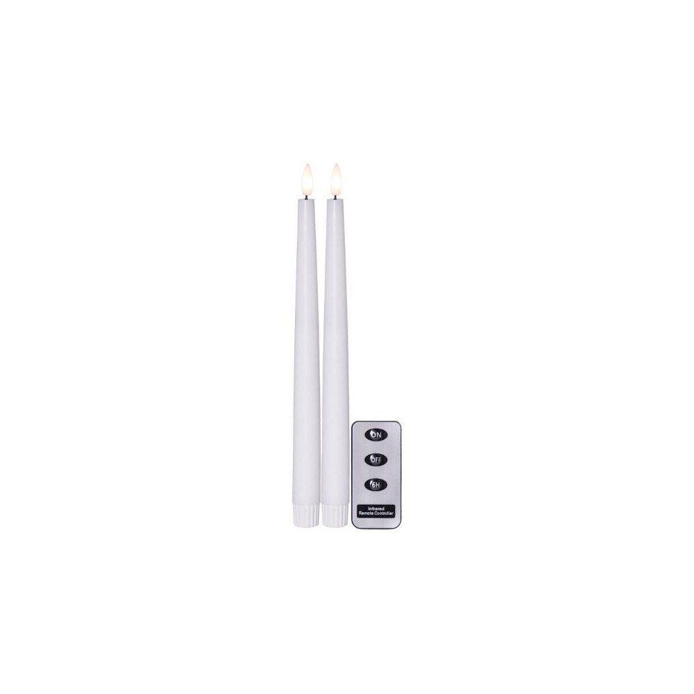 STAR TRADING Antikljus STAR T LED 28cm vit 2/fp