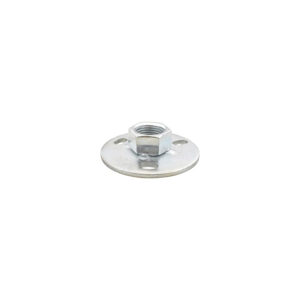 WALRAVEN Walraven grundfläns 1/2'' elförzinkad rund Ø70 mm med påsvet...
