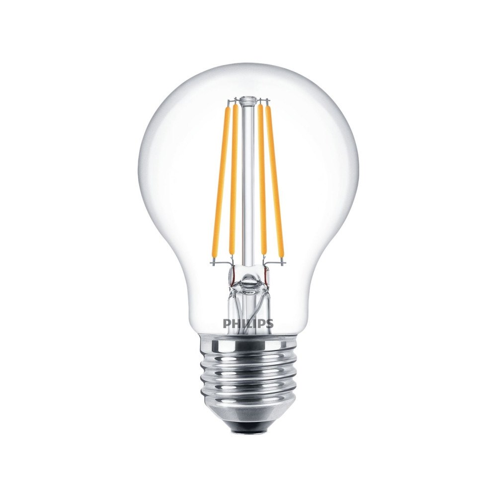Philips Philips Filamentljuskälla klar 60 W A60 E27 x6, 7 W, 60 W, E...