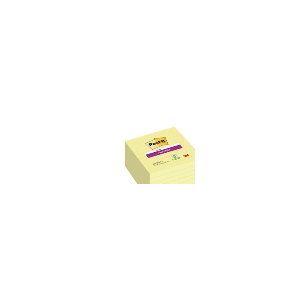 3M Post-it Super Sticky 675-SS6-CY - anteckningar - stor - 101 x 101 mm - 540 ark (6 x 90)