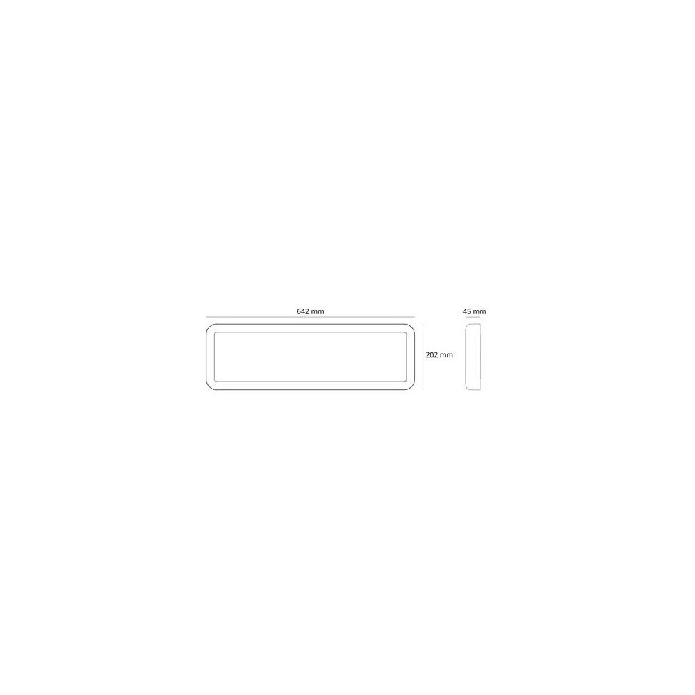 sg armaturen SG ARMATUREN Sense Surface 640x200 Vit 1910lm 3000K Ra&gt80...