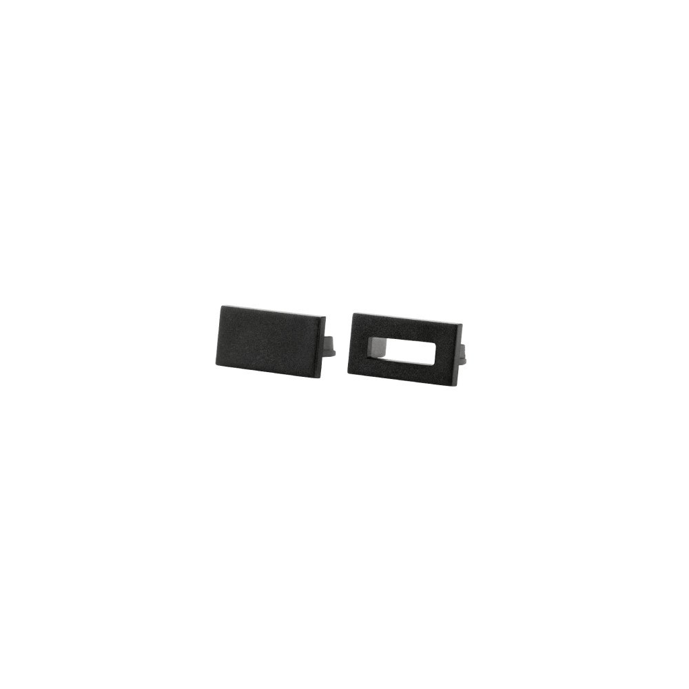 sg armaturen SG ARMATUREN StripLine Sort Endedeksel kit slim Polykarbonat...