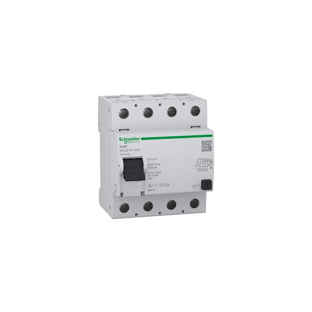 SCHNEIDER ELECTRIC SCHNEIDER ELECTRIC Acti9 RCCB jordfelsbrytare PFI 4P 125A 30...