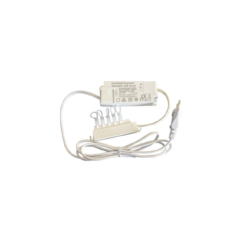 Solar Plus KITCH DRIVER MAX. 18W 350mA dimbar, 2 m kabel och AMP-kontak...