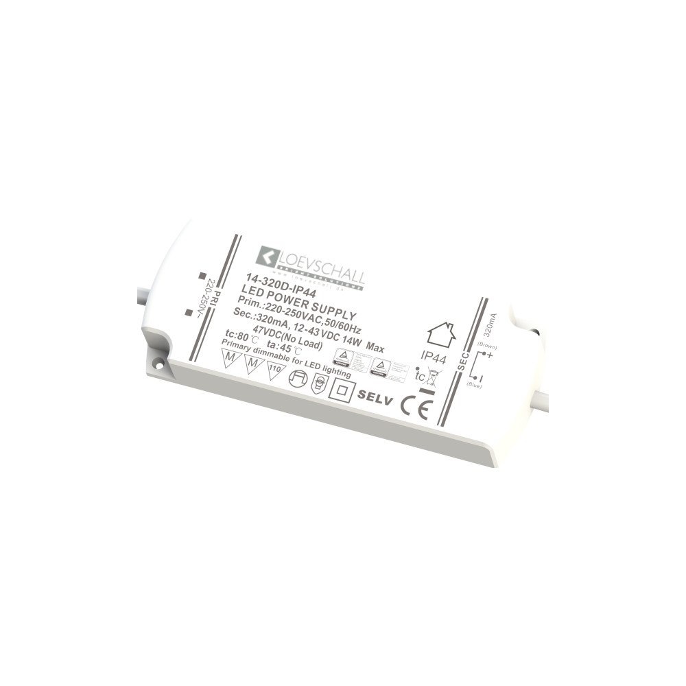 Solar Plus ID-LED Dimbart drivdon för 320mA +10/-10% spot 4,5W-15W, HBL...