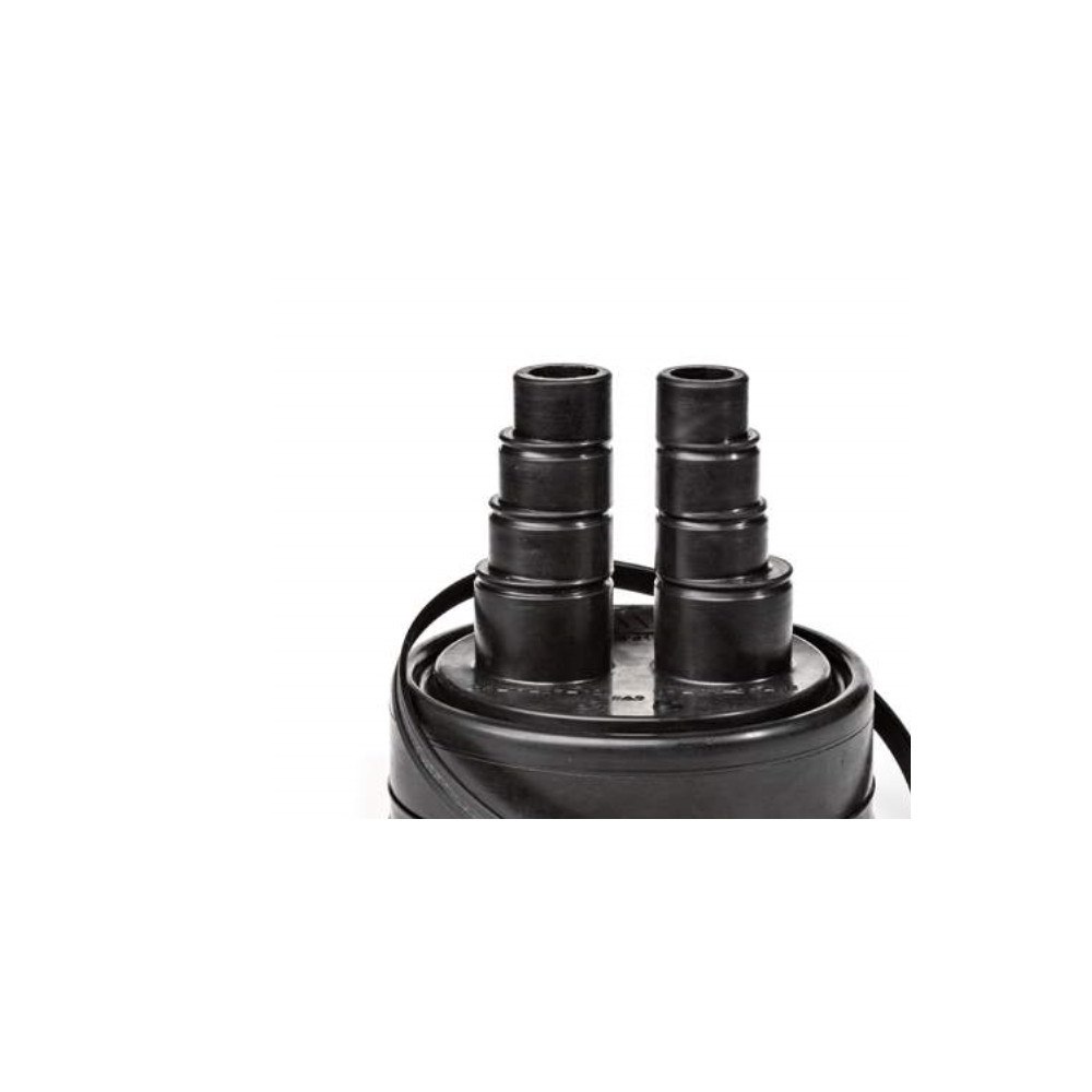 Solar Plus Ändhätta i EPDM – passar 2 x 25/32/40/50 mm 160 mm dubbelrör