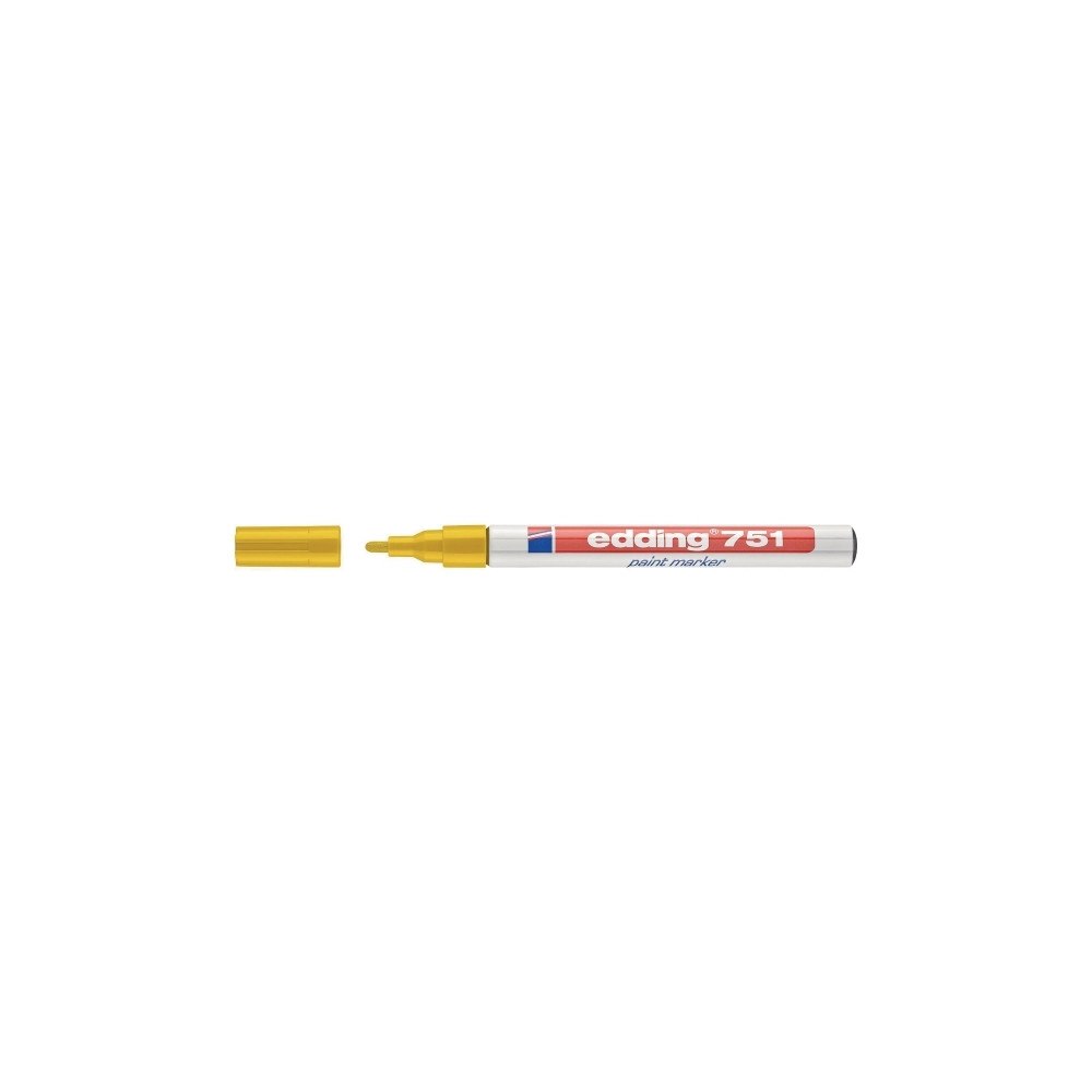 edding Färgmarkeringspenna Edding® 751 rund spets 1–2 mm gul (10-pa...