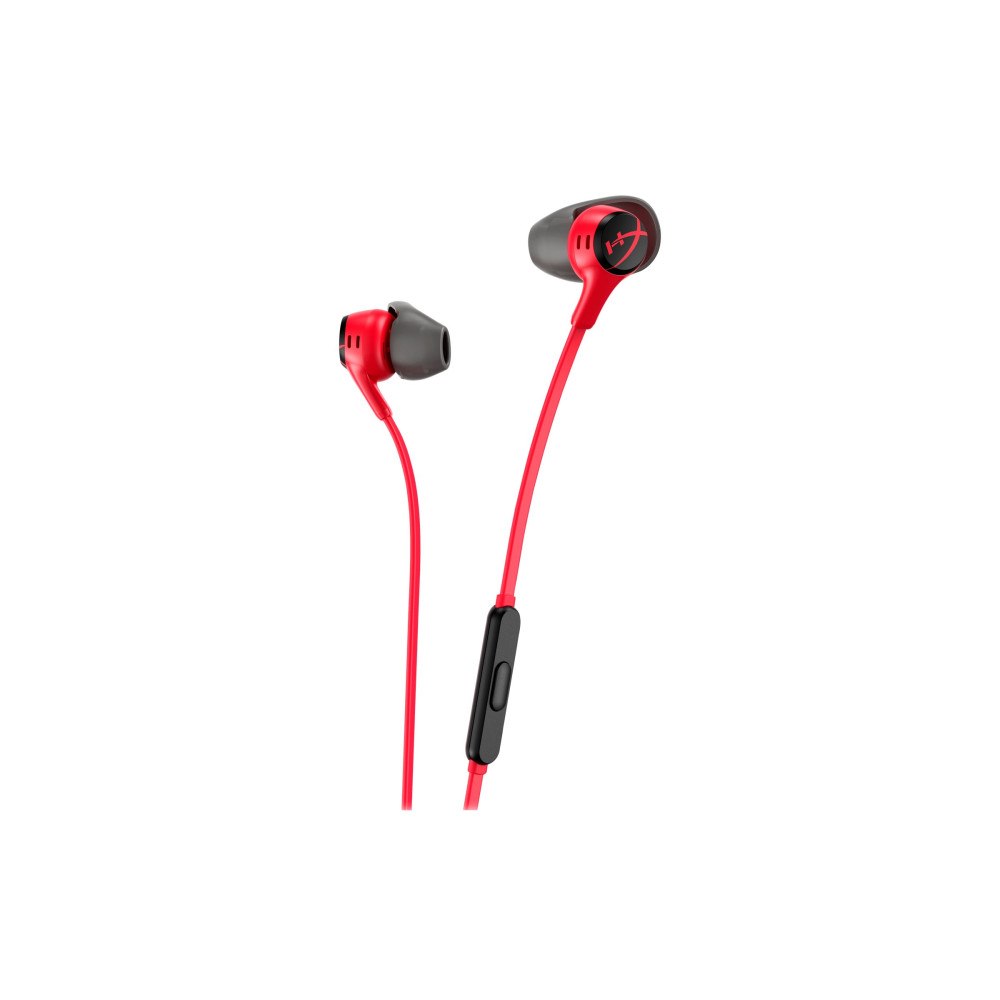 Hewlett-Packard HyperX Cloud Earbuds II - hörlurar med mikrofon - 3,5 mm kontakt