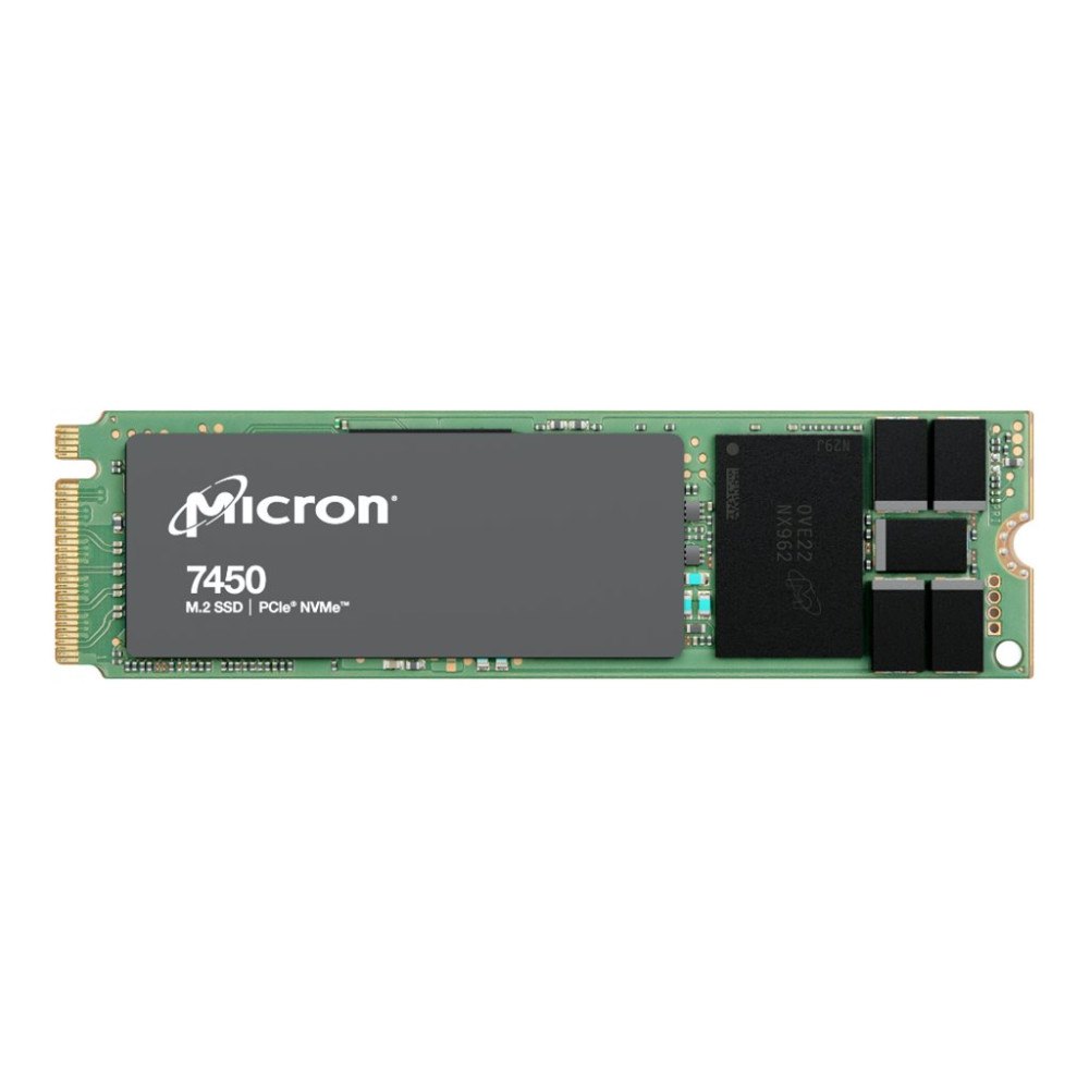 Micron Systems Micron 7450 PRO - SSD - Företag, läsningsintensivt - 960 GB - PCIe 4.0 x4 (NVMe) - TAA-kompatibel