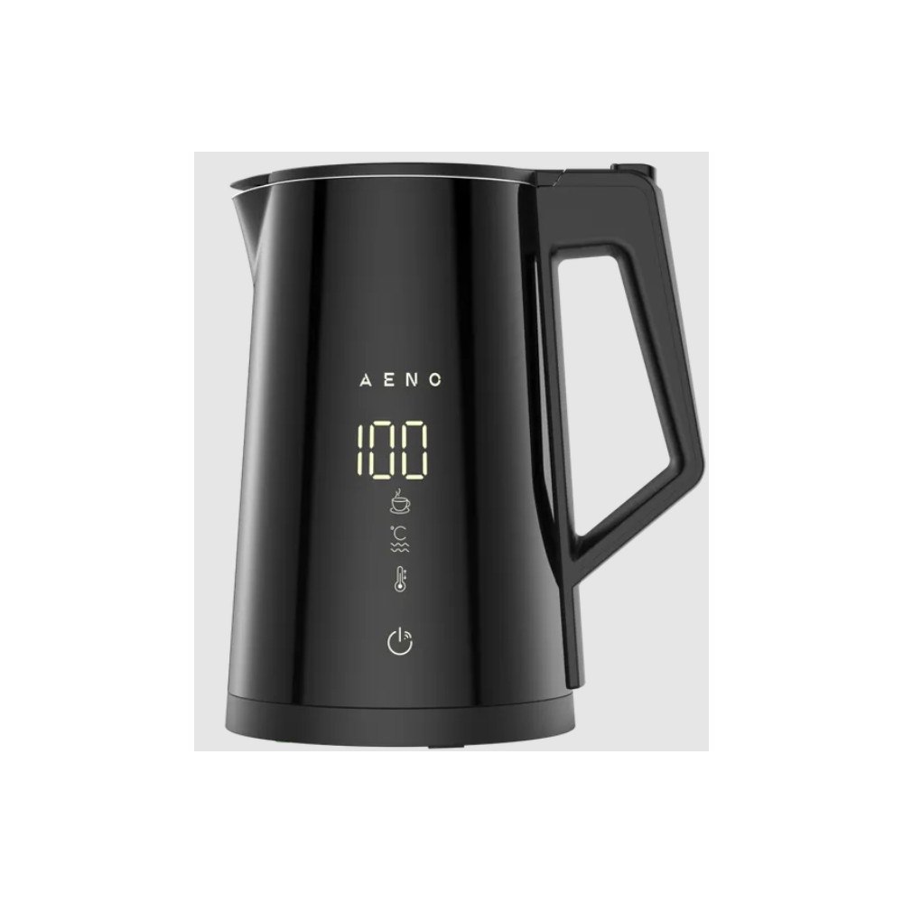 Aeno AENO EK7S, 1,7 l, 2200 W, Svart, Stål, Justerbar termostat,...