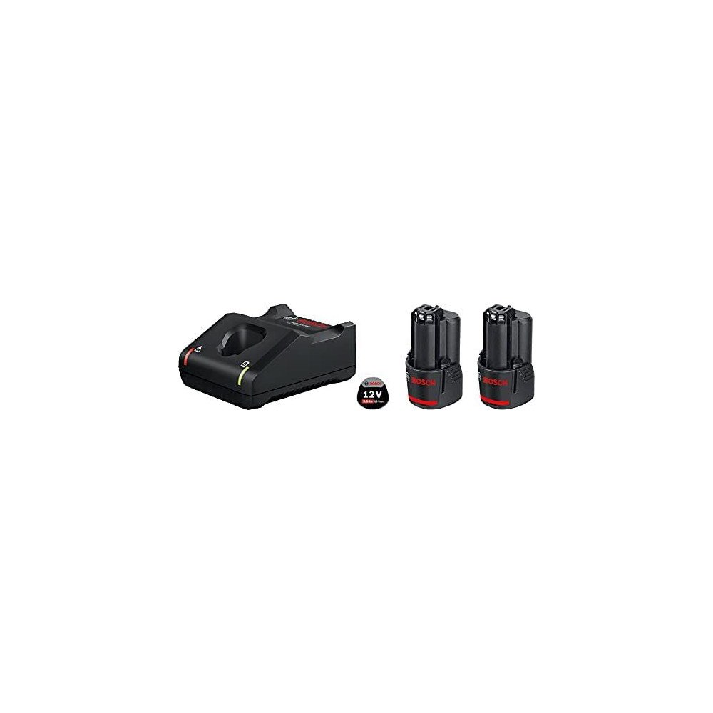 Bosch Powertools Bosch 12-V-batteripakke med 2 stk. 3,0 Ah og lader GAL 12V-4...