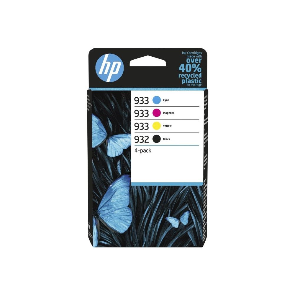 HP HP 932/933 Combo Pack - 4-pack - svart, gul, cyan, magenta - original - bläckpatron