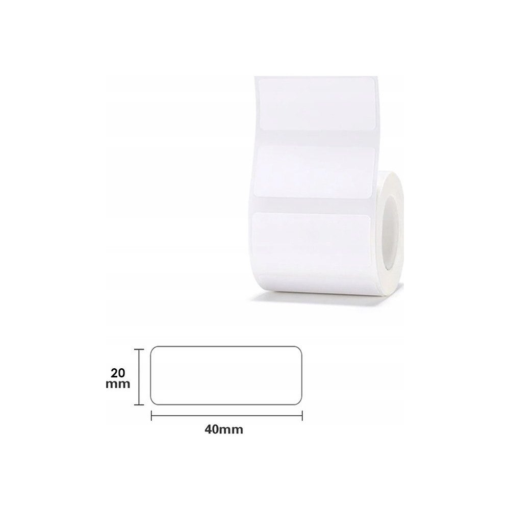 NIIMBOT Niimbot etiketter R 40x20 mm 320 st vita för B21, B21S, B3,...