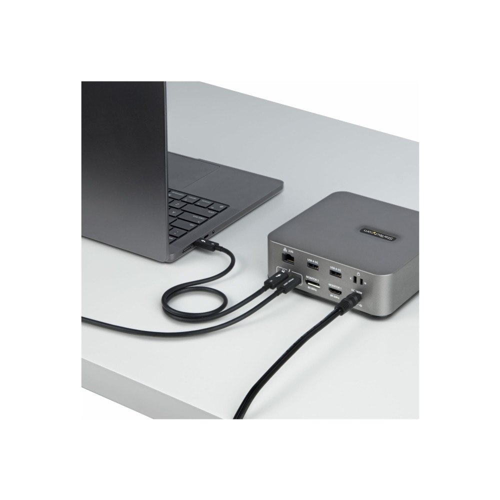 StarTech.com StarTech 1.5ft (50cm) Thunderbolt 5 Cable, 80Gbps/120Gbps, Certified - Thunderbolt-kabel - Thunderbolt 5 till Thunderbol...