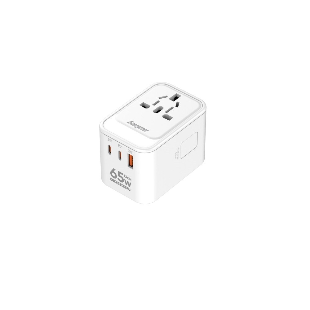 ENERGIZER Energizer 65 W reseladdare med dubbla USB-C- och USB-A-uttag