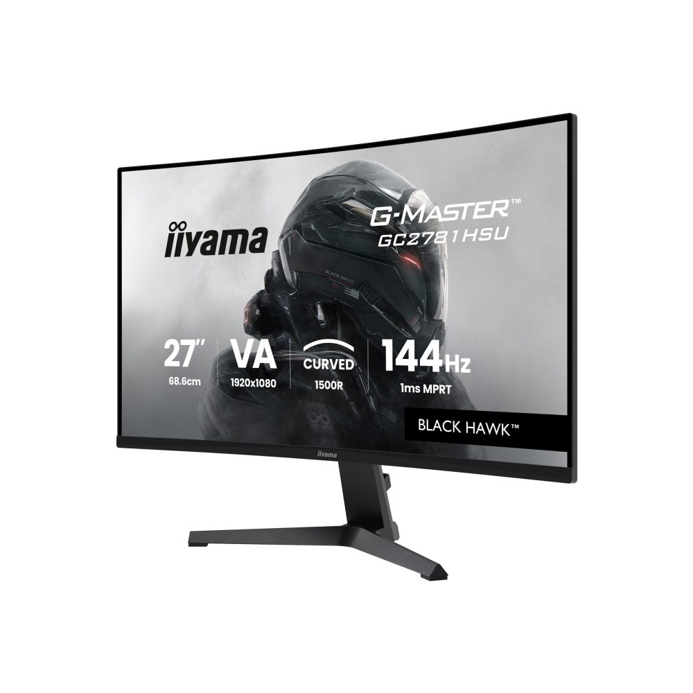 Iiyama iiyama G-MASTER Black Hawk GC2781HSU-B1 - LED-skärm - böjd - Full HD (1080p) - 27"
