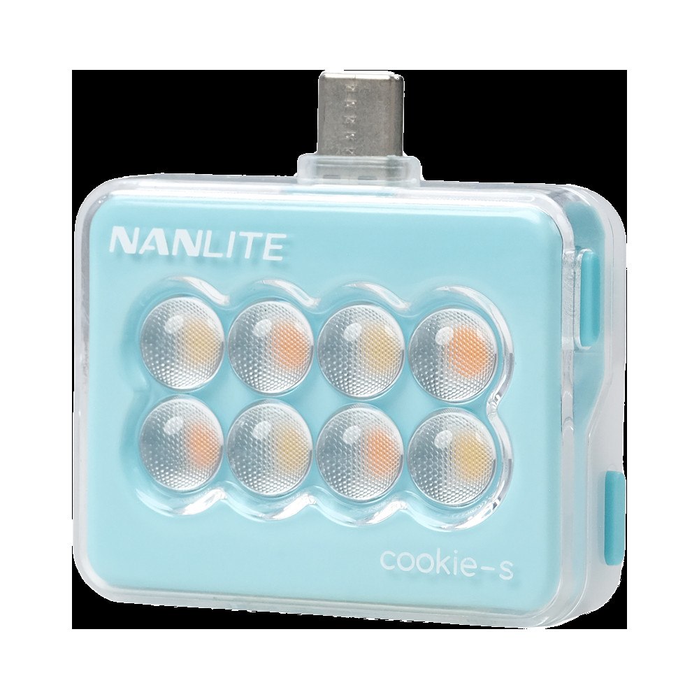 NANLITE Nanlite Cookie-s LED Selfie Light Cyan Blue