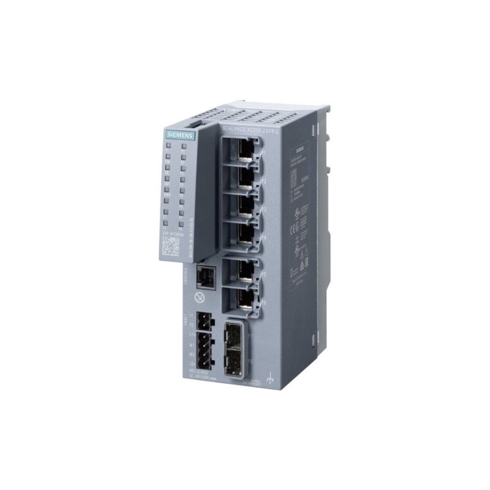 Siemens Siemens SCALANCE XC206-2SFP G - switch - 8 portar - Administrerad - rackmonterbar