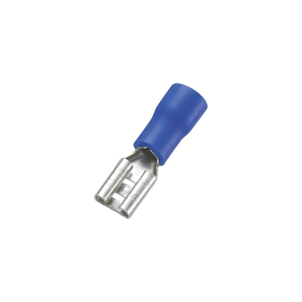 TRU Components TRU COMPONENTS flatstiftskabelsko 4,8 mm, 0,8 mm, 180° delvi...