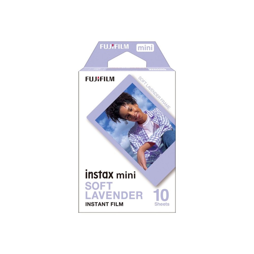 Fujifilm Fujifilm Instax Mini Soft Lavender färgfilm för snabbframkallning - ISO 800 - 10