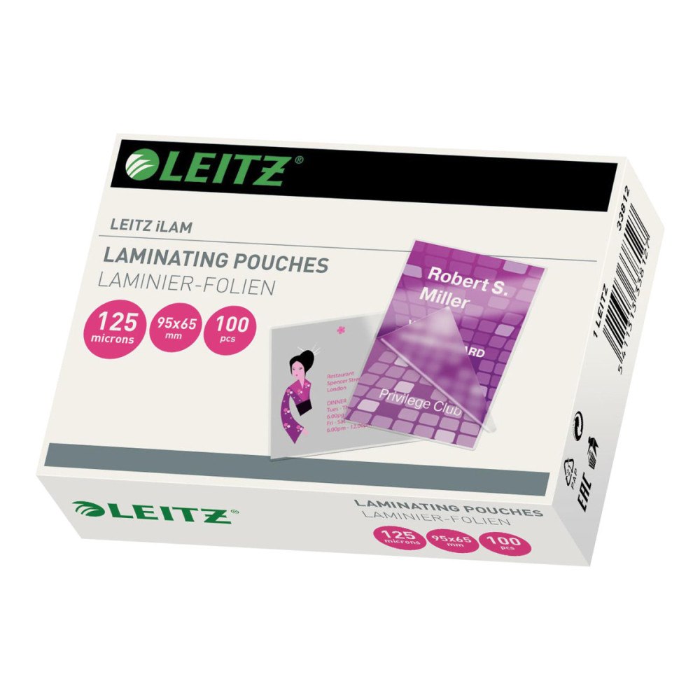 LEITZ Leitz - 100 - 65 x 95 mm - lamineringsfickor