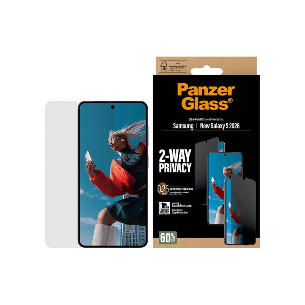 PanzerGlass PanzerGlass - skärmskydd för mobiltelefon - ultrabred passning med EasyAligner