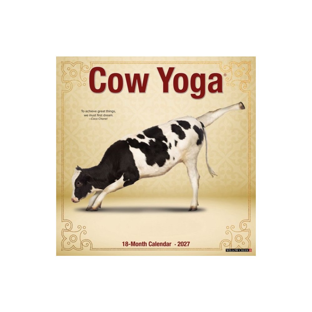 Willow Creek Press Cow Yoga 2027 Wall (häftad, eng)