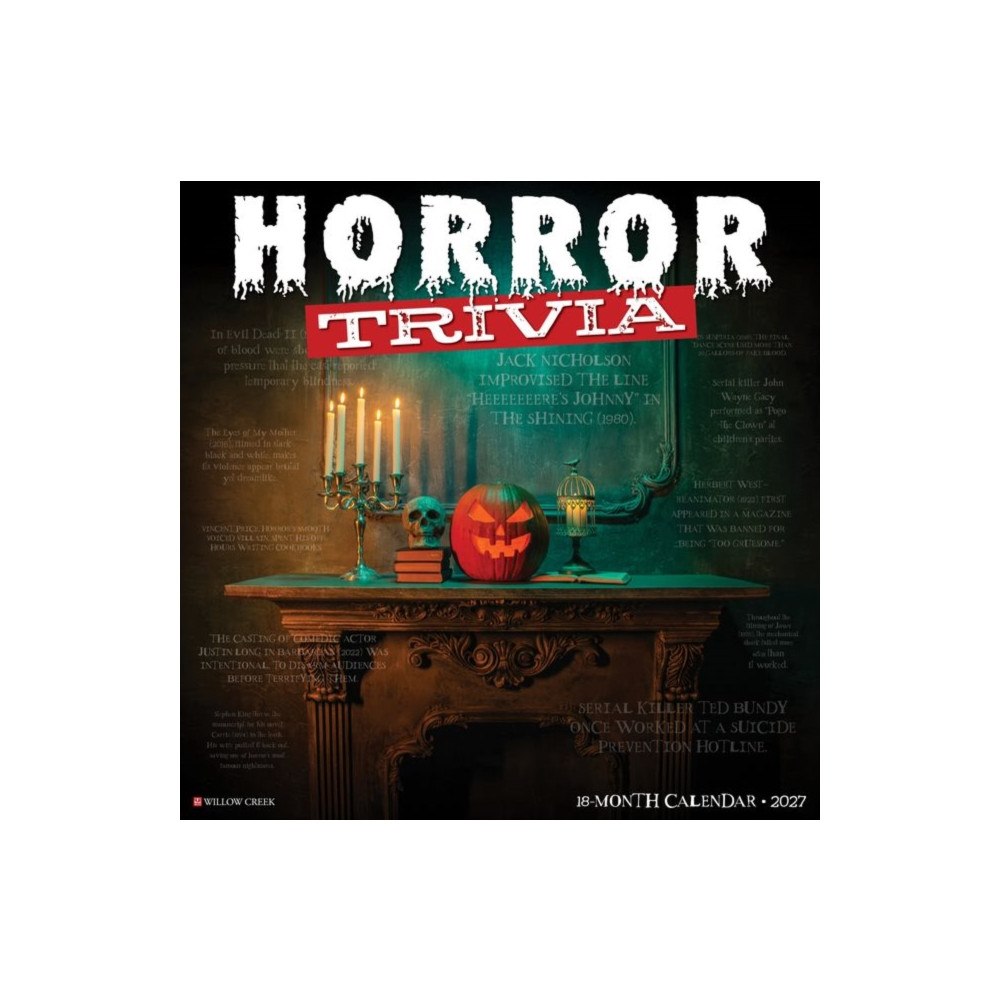 Willow Creek Press Horror Trivia 2027 Wall (häftad, eng)