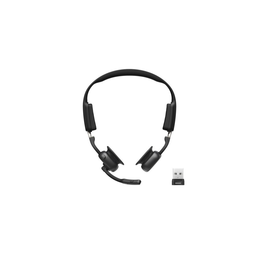 AfterShokz SHOKZ OpenMeet UC - headset - USB-A via Bluetooth-adapter