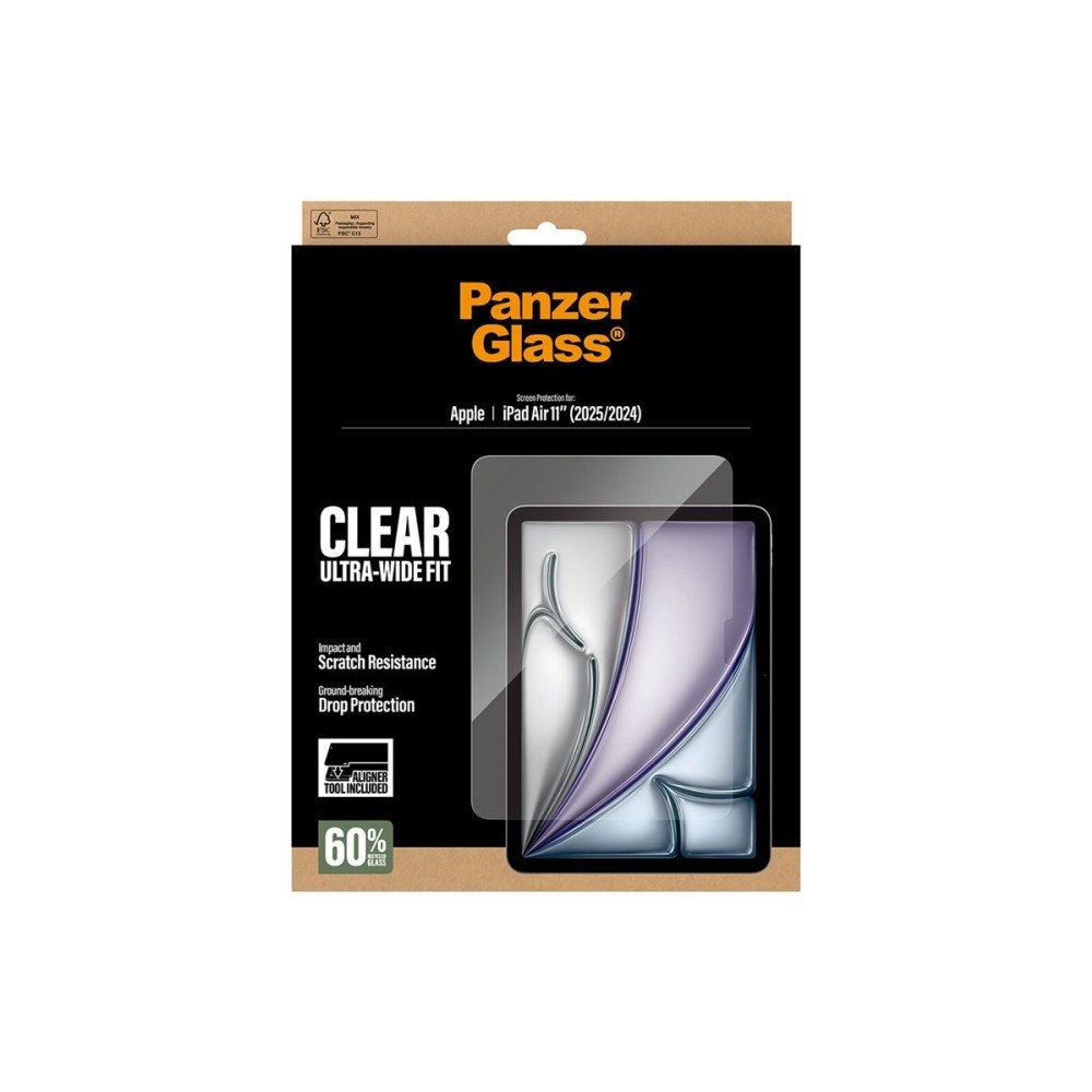 PanzerGlass PanzerGlass - skärmskydd för surfplatta - ultra-bred passform, med FASTFIT-verktyg